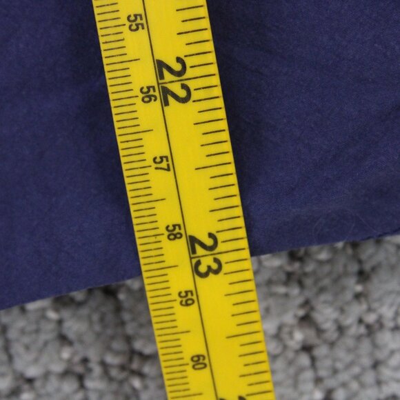 Mo:vint By Anthropologie Shirt Women Small Navy Blue Button Down Long Sleeve NWT - Picture 9 of 9